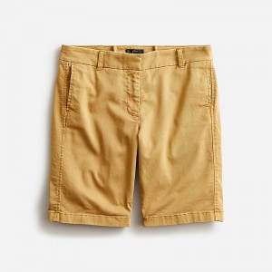 J.Crew 10" bermuda stretch chino short Honey Brown Factory Outlet | 57UPMSIKE