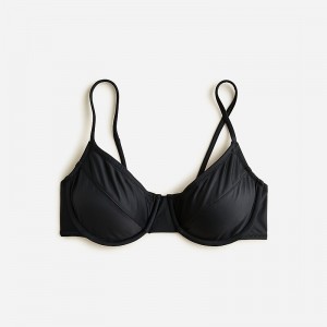 J.Crew 1993 underwire bikini top Black Factory Outlet | 52PVTYGAN