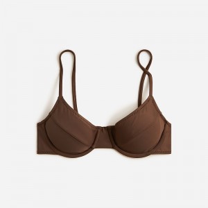 J.Crew 1993 underwire bikini top Dark Fudge Online | 87WEKNLBQ