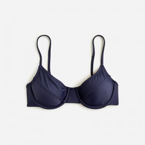 J.Crew 1993 underwire bikini top Navy Clearance | 37ZQVSOPC