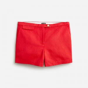 J.Crew 3" suit short in textured linen blend Vintage Red Outlet Online | 72XDHONFB