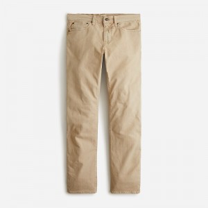 J.Crew 484 Slim-fit garment-dyed five-pocket pant Khaki Straw Clearance | 35SGDTRLW