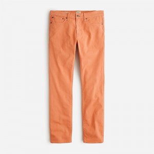 J.Crew 484 Slim-fit garment-dyed five-pocket pant Dusty Orange Factory Outlet | 53PHGINCV