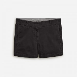 J.Crew 4" stretch chino short Black Clearance | 36JYIKVCN