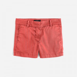 J.Crew 4" stretch chino short Old Red Clearance | 47OWZEQRH