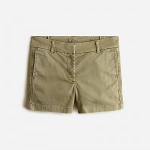 J.Crew 4" stretch chino short Olive Sand Sale | 27OBTXNGC