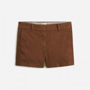 J.Crew 4" stretch chino short Tarnished Brown Sale | 27HDYQWOF