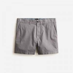 J.Crew 5" stretch chino short Spokane Grey Online | 84WBADRJQ