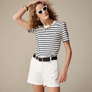 J.Crew 5" stretch chino short White Factory Outlet | 52FKBWYSA