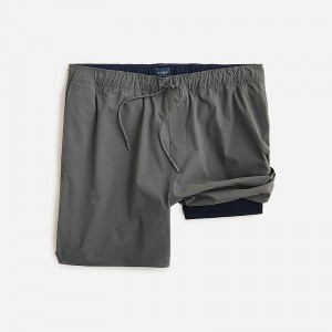 J.Crew 6'' lined tech dock short Coal Grey Outlet Online | 74HNDUZCF