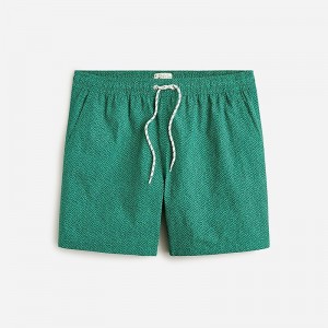 J.Crew 6" stretch swim trunk with ECONYL® nylon Escher Geo Grafitti Gre Outlet Online | 71KMLTBCE