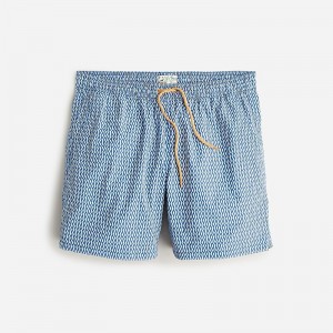 J.Crew 6" stretch swim trunk with ECONYL® nylon Brook Blue Cloud USA | 12VJQZLGM