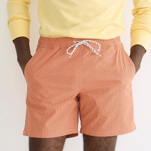 J.Crew 6'' stretch swim trunk with ECONYL® nylon Twist Peach Blue Factory Promo | 68PYNWEBO