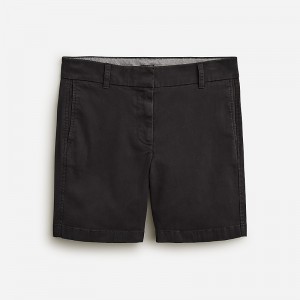 J.Crew 7" stretch chino short Black Factory Outlet | 53RGAENJK