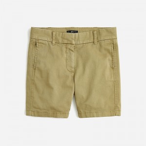 J.Crew 7" stretch chino short Olive Sand Outlet Online | 76BPQZLUO