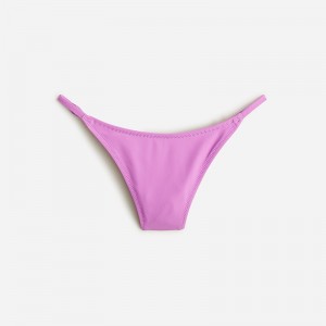 J.Crew 90s no-tie string bikini bottom Early Purple Outlet | 93BJYXWRC