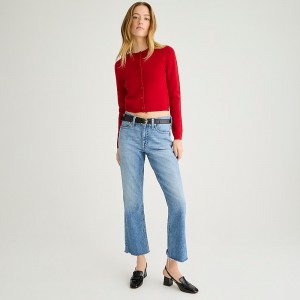 J.Crew 9" demi-boot crop jean Ruby Wash USA | 10EHYZDVA