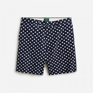 J.Crew 9'' relaxed polka-dot short in cotton Vintage Polka Dot Navy Online | 07HMZJLOF