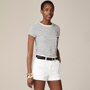 J.Crew A-line denim short in white White Denim Clearance | 32PLOAUDF