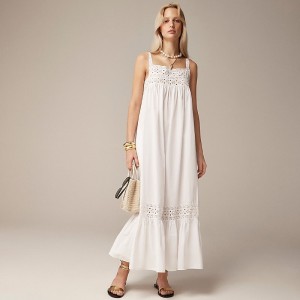 J.Crew Athena dress in cotton poplin White Clearance | 36EJAYDCF