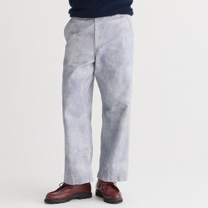 J.Crew BEAMS PLUS MIL trouser in canvas print Sax Sale | 20BEAMOYU