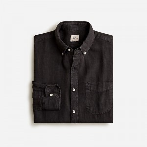 J.Crew Baird McNutt Irish linen shirt Black Outlet Online | 72HFUVEPM