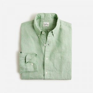 J.Crew Baird McNutt Irish linen shirt Pistachio Clearance | 35TECJXBG