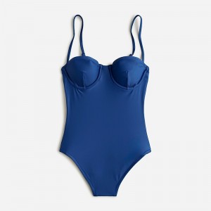 J.Crew Balconette underwire one-piece swimsuit Harbor View Factory Promo | 61XACQVBJ