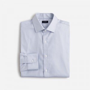 J.Crew Bowery performance stretch dress shirt with spread collar Slate Twill Outlet | 92UTRVZXM