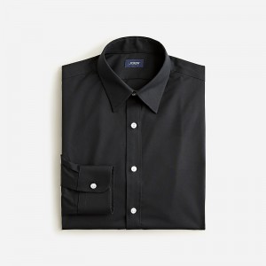 J.Crew Bowery wrinkle-free dress shirt with point collar Black Clearance | 42BFNCZVI