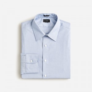 J.Crew Bowery wrinkle-free dress shirt with point collar Fairweather Blue Outlet | 90XDOYENK