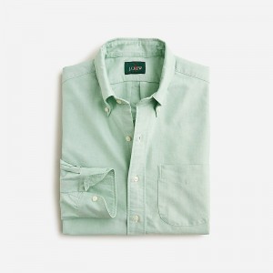 J.Crew Broken-in organic cotton oxford shirt Warm Clover Oxford Clearance | 45ENDZCMG