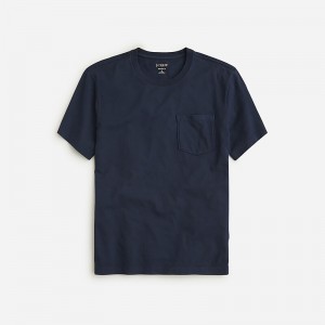 J.Crew Broken-in pocket T-shirt Navy Factory Outlet | 57SHLWFJY