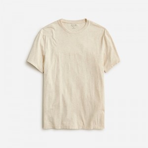 J.Crew Broken-in short-sleeve T-shirt Hthr Ecru Clearance | 46KWESRLG