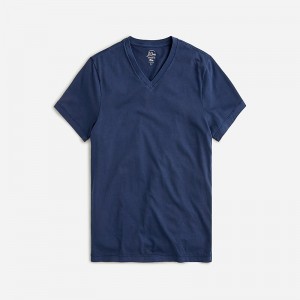 J.Crew Broken-in short-sleeve V-neck T-shirt Navy Online | 01LQAFOHC