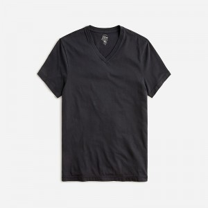 J.Crew Broken-in short-sleeve V-neck T-shirt Black Sale | 20LSMUGIK