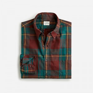 J.Crew Brushed twill shirt Aaron Brown Green Online | 01GJUWDNP