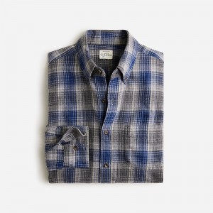 J.Crew Brushed twill shirt Elie Grey Navy Online | 80QUSRXZJ