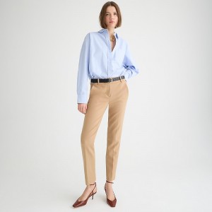 J.Crew Cameron slim cropped pant in four-season stretch Hthr Saddle Factory Outlet | 54VYZOMLS