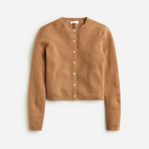 J.Crew Cardigan sweater in TENCEL™-lyocell Camel Online | 89KCSOTJW