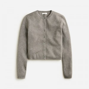 J.Crew Cardigan sweater in TENCEL™-lyocell Hthr Graphite Outlet | 90KUHBNQF