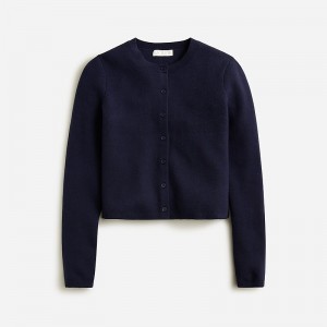 J.Crew Cardigan sweater in TENCEL™-lyocell Navy Online | 01BNFADSY