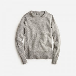 J.Crew Cashmere classic-fit crewneck sweater Hthr Ash Outlet | 93FPTOGWM