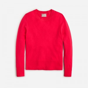 J.Crew Cashmere classic-fit crewneck sweater Neon Berry Red Factory Promo | 63YBRWMAD