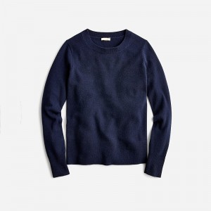 J.Crew Cashmere classic-fit crewneck sweater Navy Clearance | 43GZYNTFC