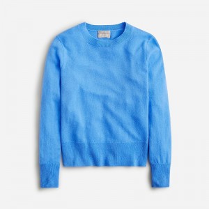 J.Crew Cashmere classic-fit crewneck sweater Mountain Bluebird USA | 14DWUKFJS