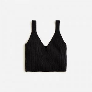 J.Crew Cashmere-blend cropped sweater-tank Navy Online | 81BMSVUIJ