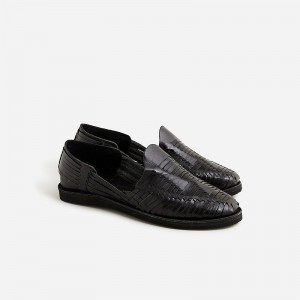 J.Crew Chamula™ Cancún huaraches Black Online | 85PHXLKOI