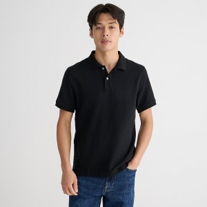 J.Crew Classic piqué polo shirt Black Online | 08NEYCXWU