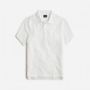 J.Crew Classic piqué polo shirt White Outlet | 92BNEIHZG